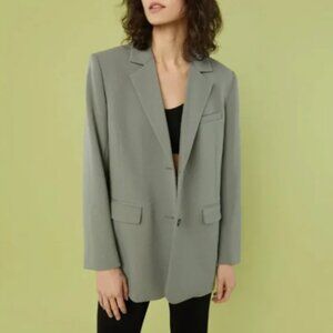 NWOT Oak + Fort Sage Green Blazer SIZE XS